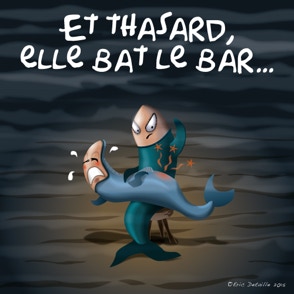 Et hasard, elle bat le bar…