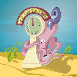 Peser le poulpe et le congre